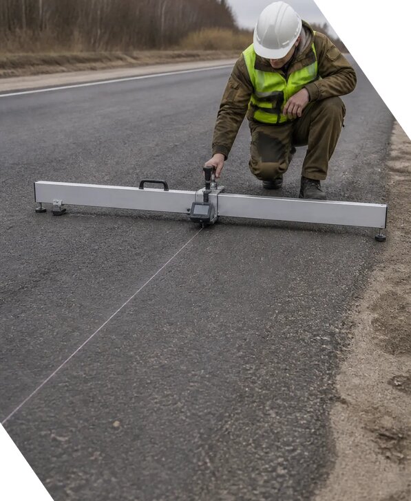 Определение ровности дорожного покрытия на дорогах в Керчи