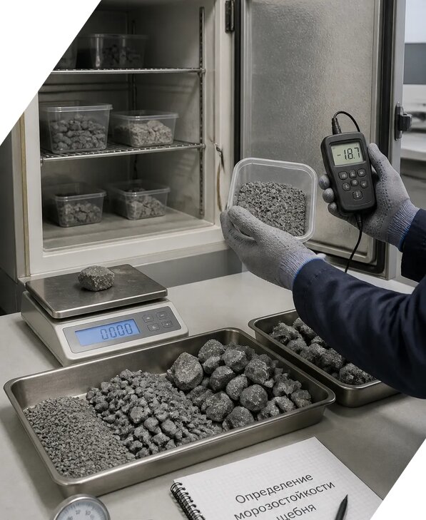 Определение морозостойкости щебня в Керчи от 3574 р. | ЭкспертизаРоссия