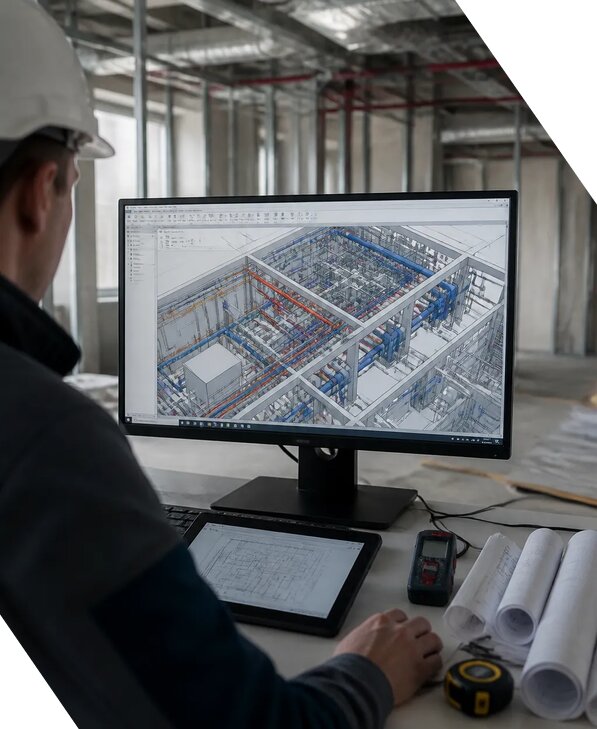 Создание BIM модели инженерных сетей для объектов в Керчи